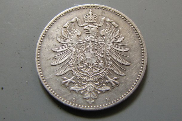 1 Mark 1875 B Wilhelm I. Pruský