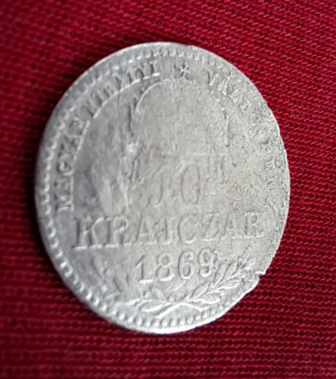 10 krejcar od Františka Josefa 1 z roku 1869