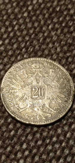 FJI 20 krejcar -1868-