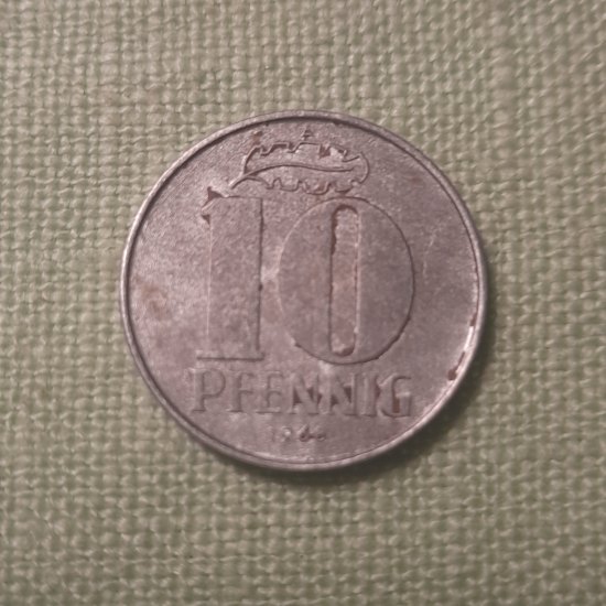 10 pfennig  DDR