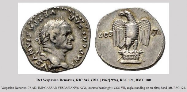 Titus Flavius Vespasianus - Denár