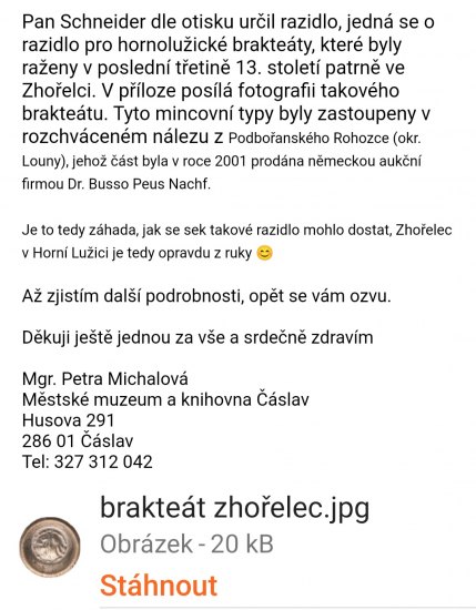 Razidlo na brakteáty.