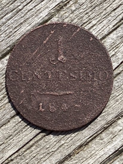 1 Centesimo 1843 M