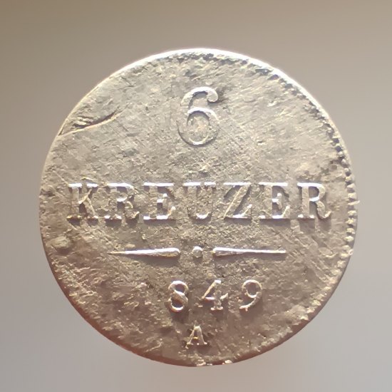 6 Kreuzer 1849 A