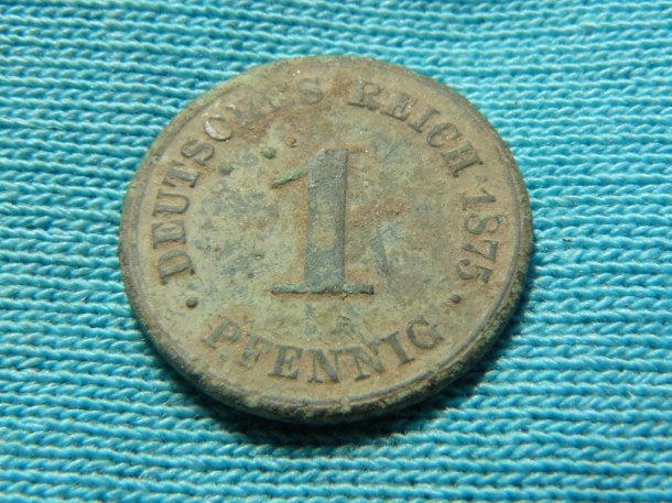 1 pfennig 1875