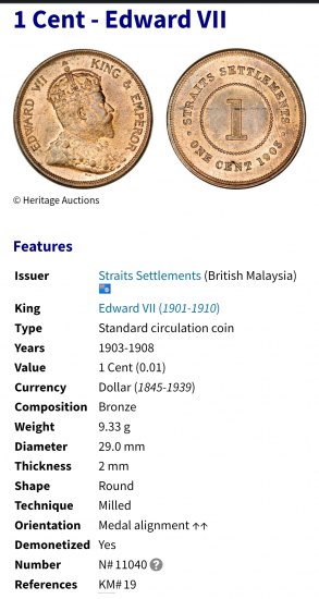 Edward VII 1cent 1903-8