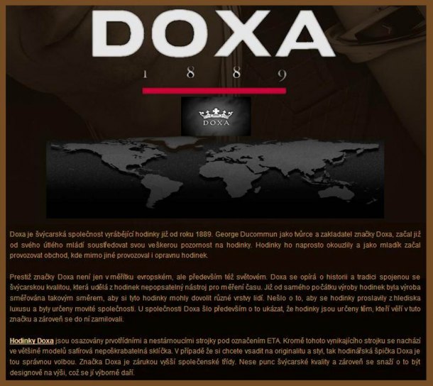 DOXA hodinky