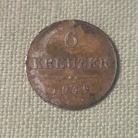 6 Kreuzer 1849