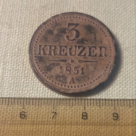 3 Kreuzer  1851