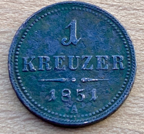 1 Krejcar 1851 A