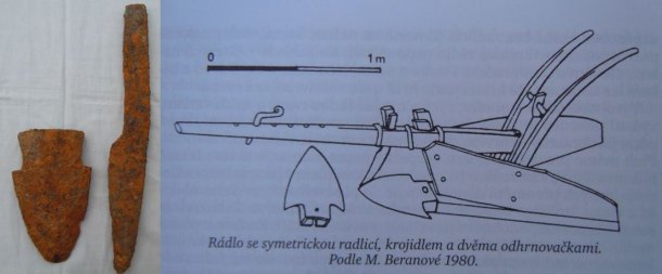 Středověké krojidlo ze souboru s listovitou radlicí