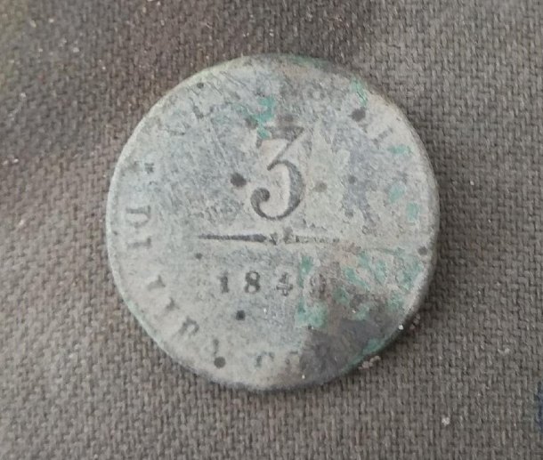 3 centesimi 1849