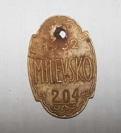 Psí známka Milevsko 1932