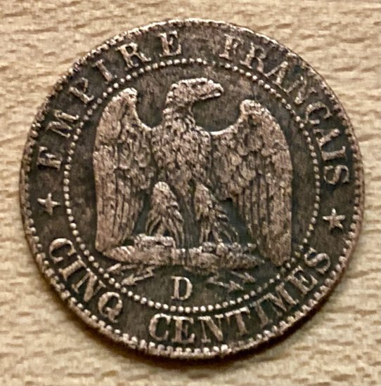 5 Centimes 1854 Napoleon III