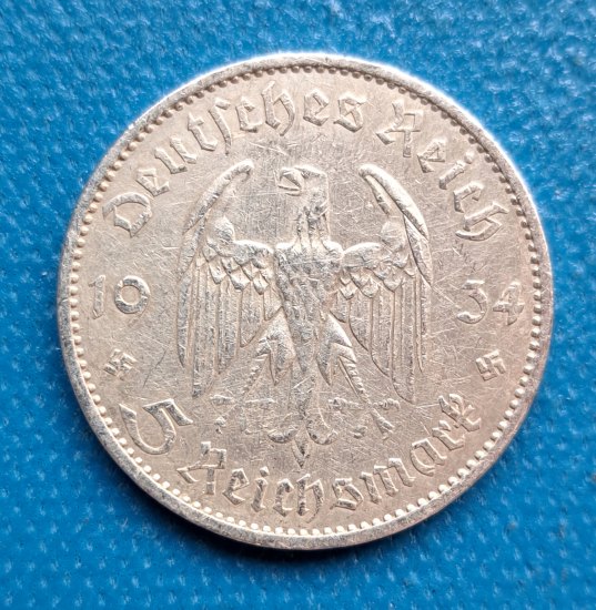 5 Reichsmark 1934