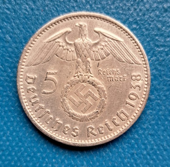 5 Reichsmark 1938