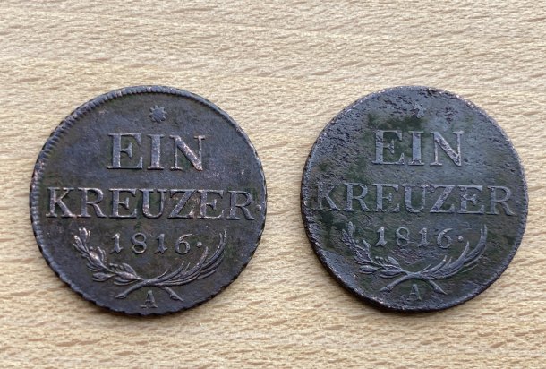 EIN KREUZER 1816 A TOP!