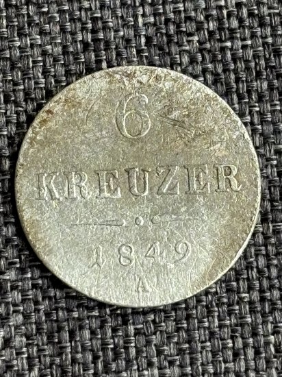 6 krejcar 1849