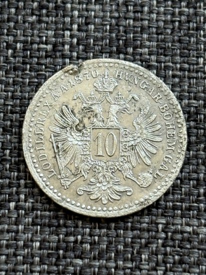 10 krejcar 1870