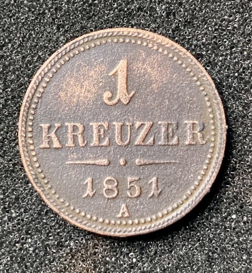 1 Kreuzer 1851A