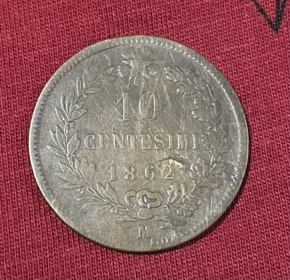 10 Centesimi 1862 M