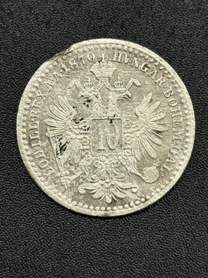 10 krejcar 1870