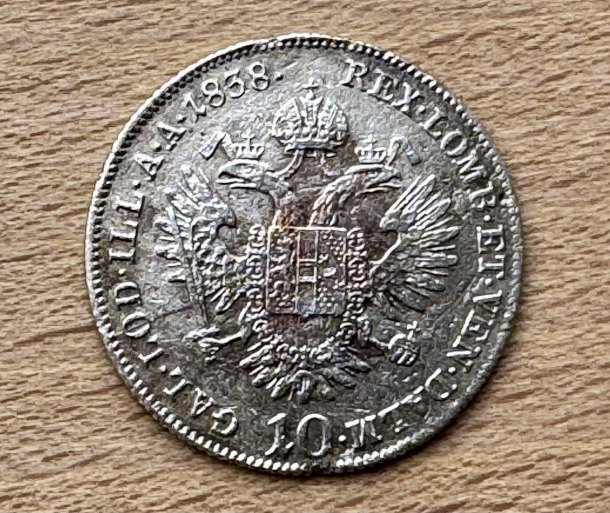 10 Krejcar 1838 C Můj 2. Ferda