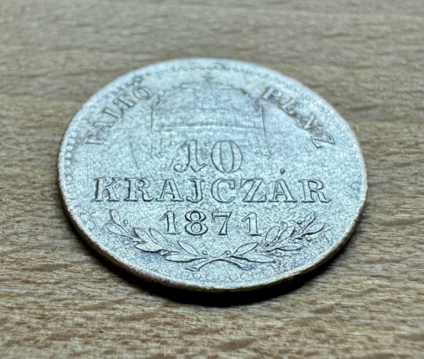 10 KRAJCZÁR 1871 GY. F