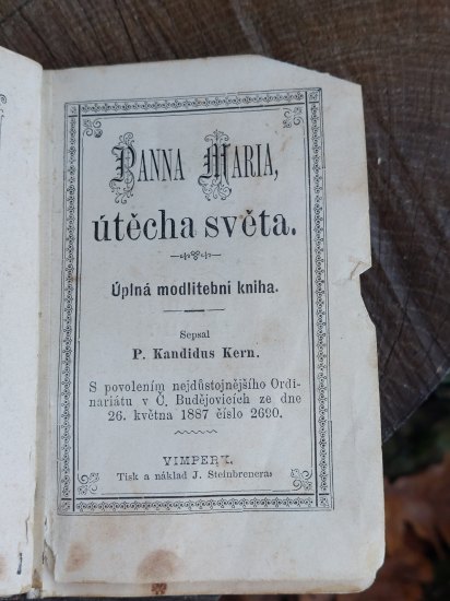 Modlitební knížka 1887