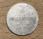 6 Krejcar 1849 C z lesa