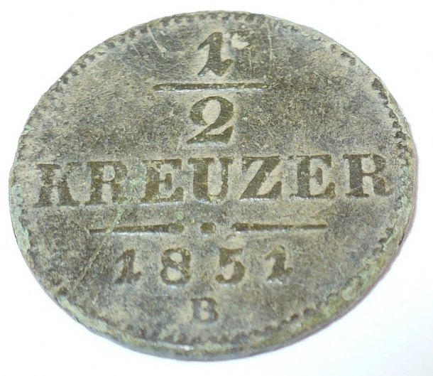 1/2 Kreuzer (Půlkrejcar)