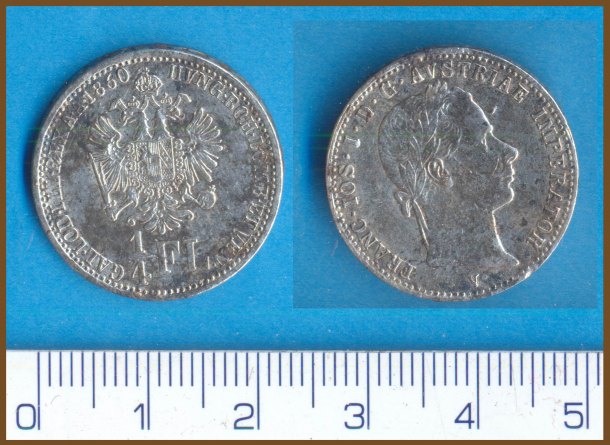 FJI, 1/4.Florin 1860V