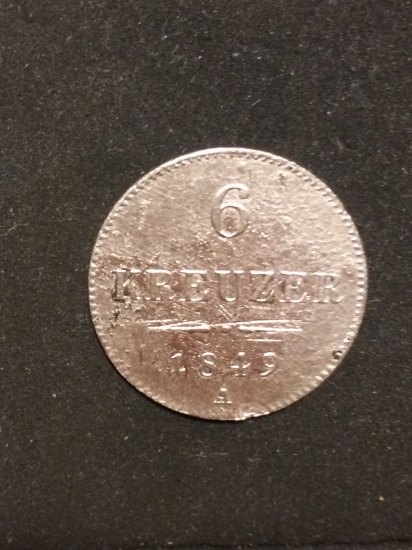 6 kreuzer 1849 A