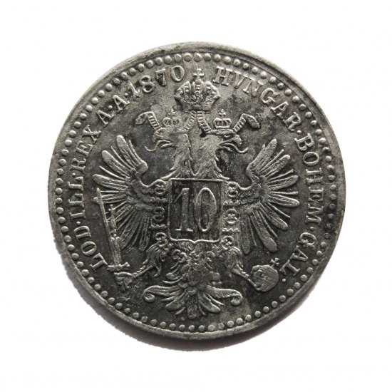 10 kreuzer - 1870