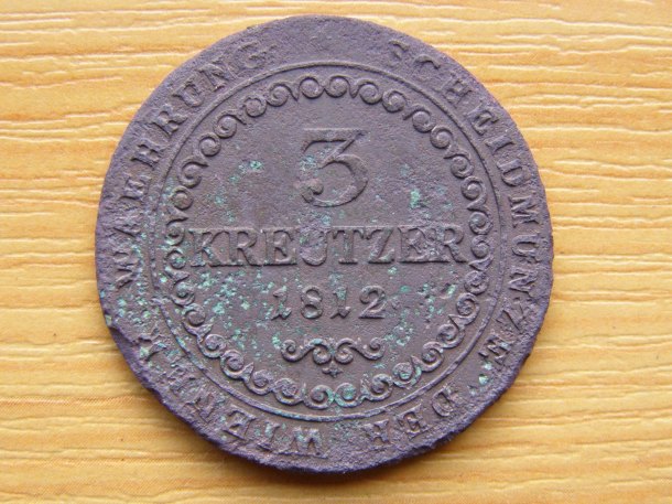 3 Kreuzer (Tříkrejcar) 1812