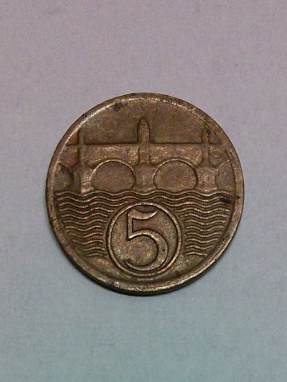 5 haléř 1938