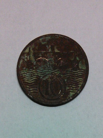 10 haléř 1922