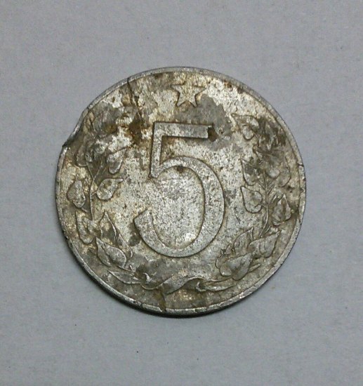 5 haléřů 1954