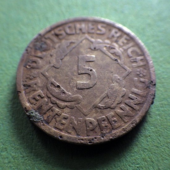 5 Rentenpfennig 1924