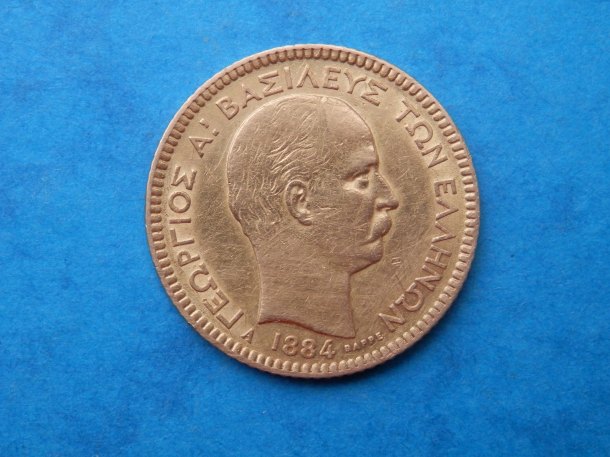 Řecko  20 drachmai 1884