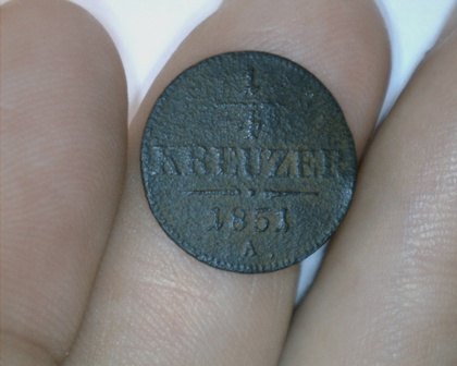 1/4 Kreuzer (Čtvrkrejcar)   1851