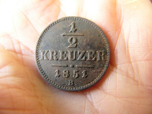 1/2 krejcar 1851