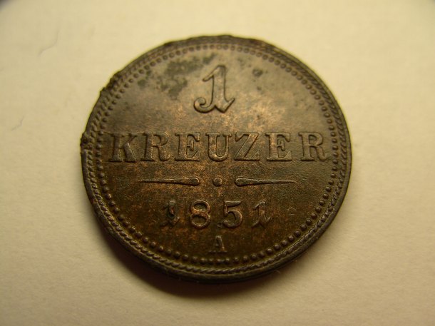 1 krejcar 1851 A