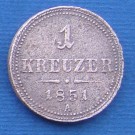 1 kreuzer 1851 A