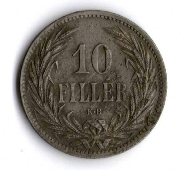 František Josef I. (1848–1916) – 10 Filler (Desetihaléř)