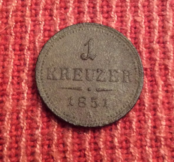 1 kreuzer 1851 A