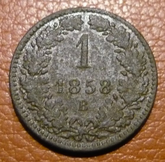 1 Krejcar 1858 B