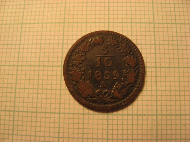 5/10 Kreuzer 18 1859 A