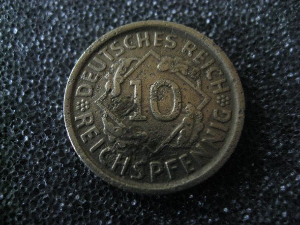 10 Reichspfennig 1925 D