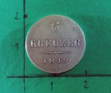 6 kreuzer 1849 A